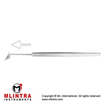 Jaeger Keratome Fig. 1 - Angled Stainless Steel, 13 cm - 5"